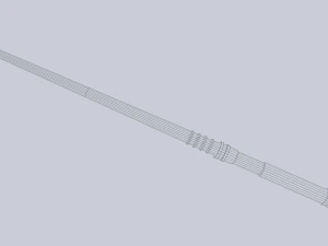 Науково-фантастичний бастон 3D Модель