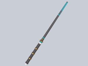 Sci fi baston Model 3D
