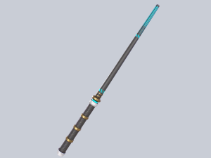Sci fi baston Model 3D