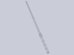 Bast&oacute;n de ciencia ficci&oacute;n Modelo 3D