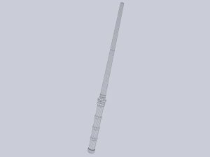 Bast&oacute;n de ciencia ficci&oacute;n Modelo 3D