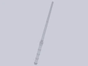 Bast&oacute;n de ciencia ficci&oacute;n Modelo 3D