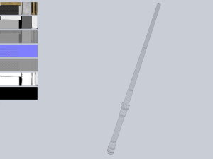 Sci fi baston 3D Model