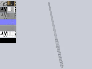 Sci fi baston 3D Model
