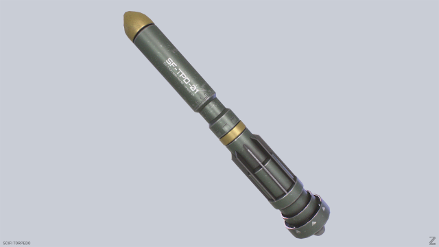 Scifi torpedo 3D 모델 .c4d .max .obj .3ds .fbx .stl .blend 