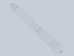 Scifi torpedo 3D 모델