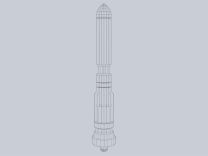 Scifi torpedo 3D 모델