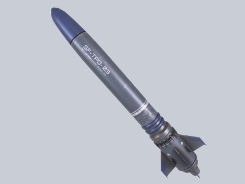 Scifi torpedo Model 3D
