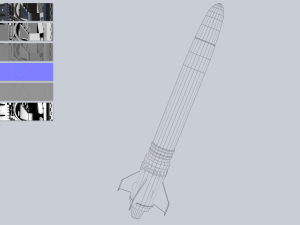 Scifi torpedo Modèle 3D