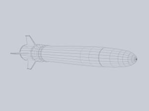 Scifi torpedo Modèle 3D