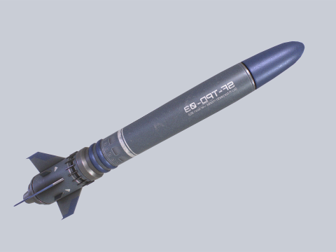 Scifi torpedo Modèle 3D