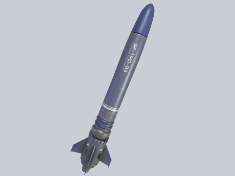 Scifi torpedo Modèle 3D