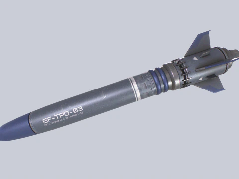 Torpeda Scifi Model 3D