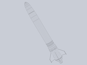 Scifi torpedo Modèle 3D