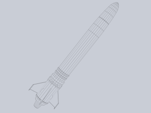 Scifi torpedo Modèle 3D