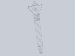 Scifi torpedo Modèle 3D