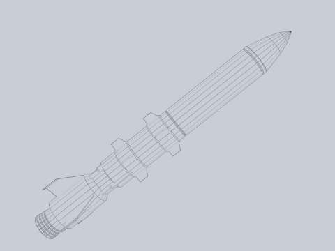 Scifi torpedo 3D-Modell