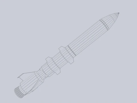 Siluro fantascientifico Modello 3D