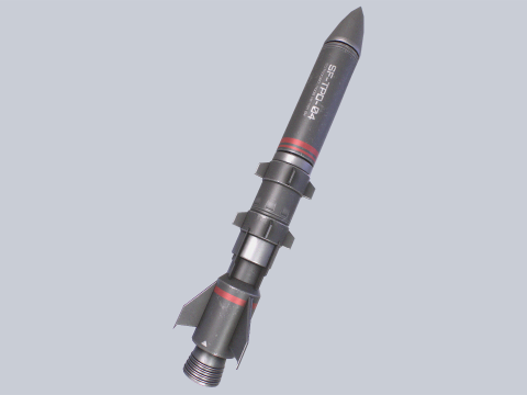 Scifi torpedo 3D-Modell