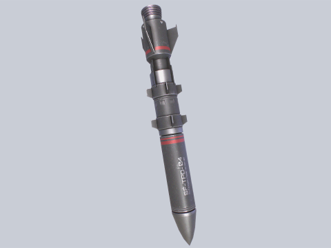 Scifi torpedo 3D-Modell
