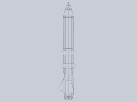 Scifi torpedo 3D-Modell