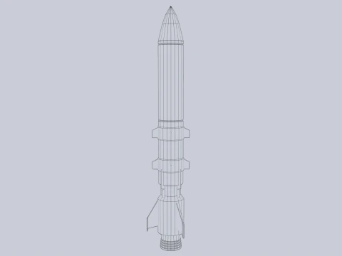 Siluro fantascientifico Modello 3D