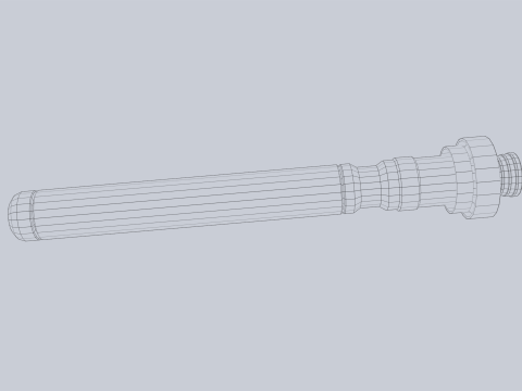 Scifi torpedo 3D Model