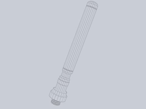 Scifi torpedo 3D Model