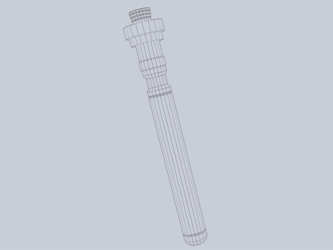 Scifi torpedo 3D Model