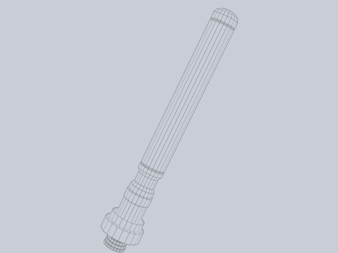 Scifi torpedo 3D Model