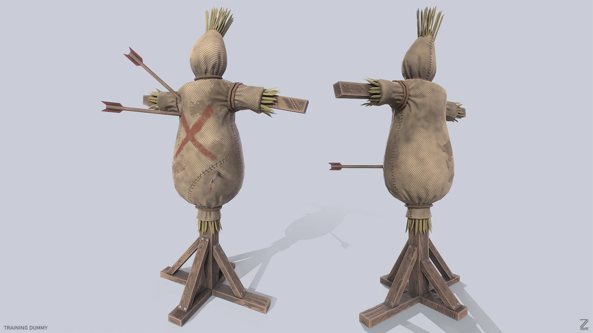 Training dummy 3D Model .c4d .max .obj .3ds .fbx .stl .blend 