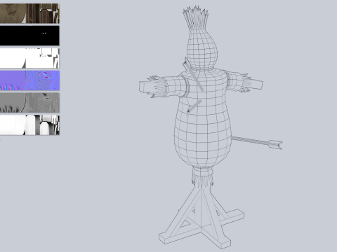 Training dummy 3D Model