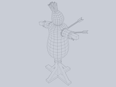 Training dummy 3D Model