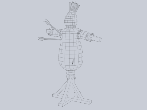 Training dummy 3D Model