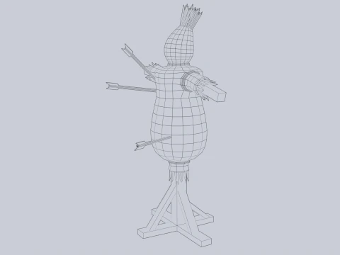 Training dummy 3D Model