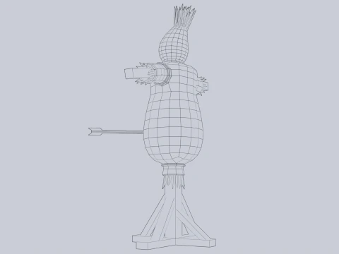 Training dummy 3D Model