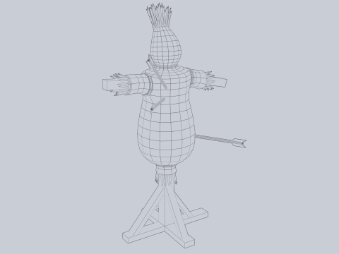 Training dummy 3D Model