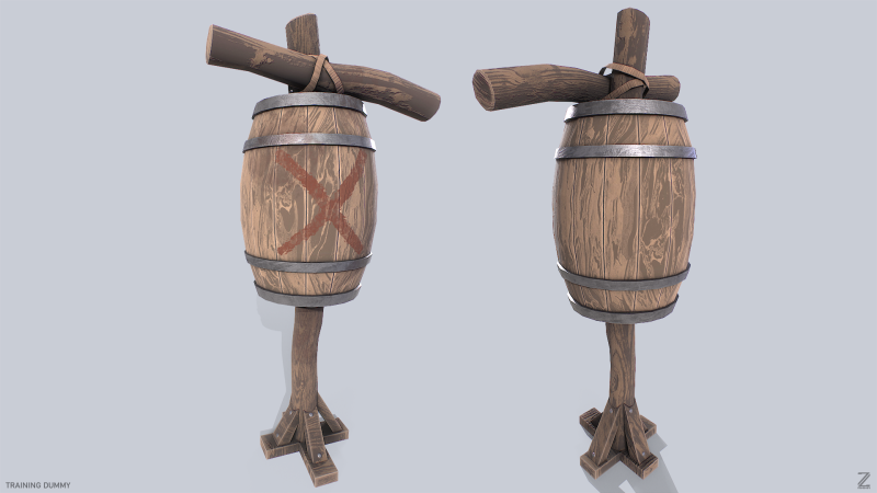 Training dummy 3D Model .c4d .max .obj .3ds .fbx .stl .blend 