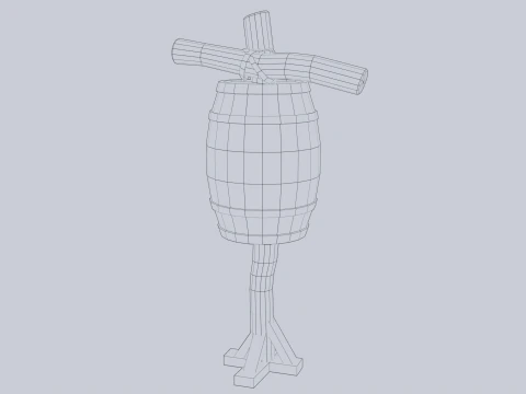 Training dummy 3D Model