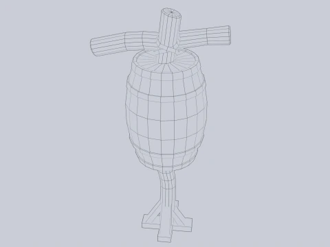 Training dummy 3D Model