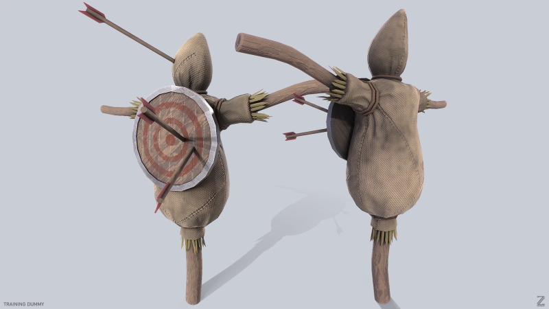 Training dummy 3D Model .c4d .max .obj .3ds .fbx .stl .blend 