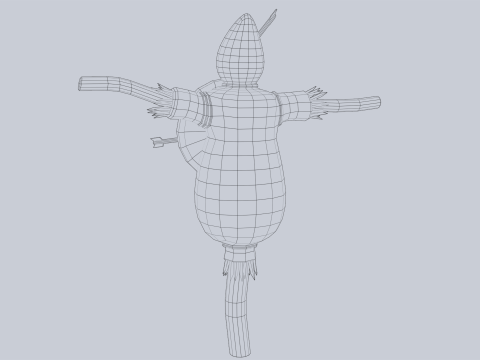 Training dummy 3D Model