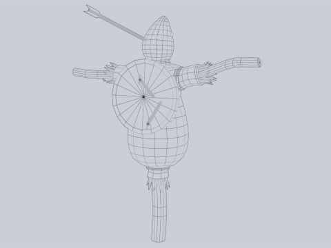 Training dummy 3D Model