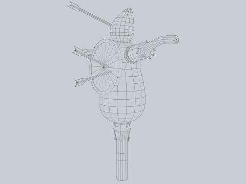 Training dummy 3D Model
