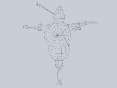 Training dummy 3D Model