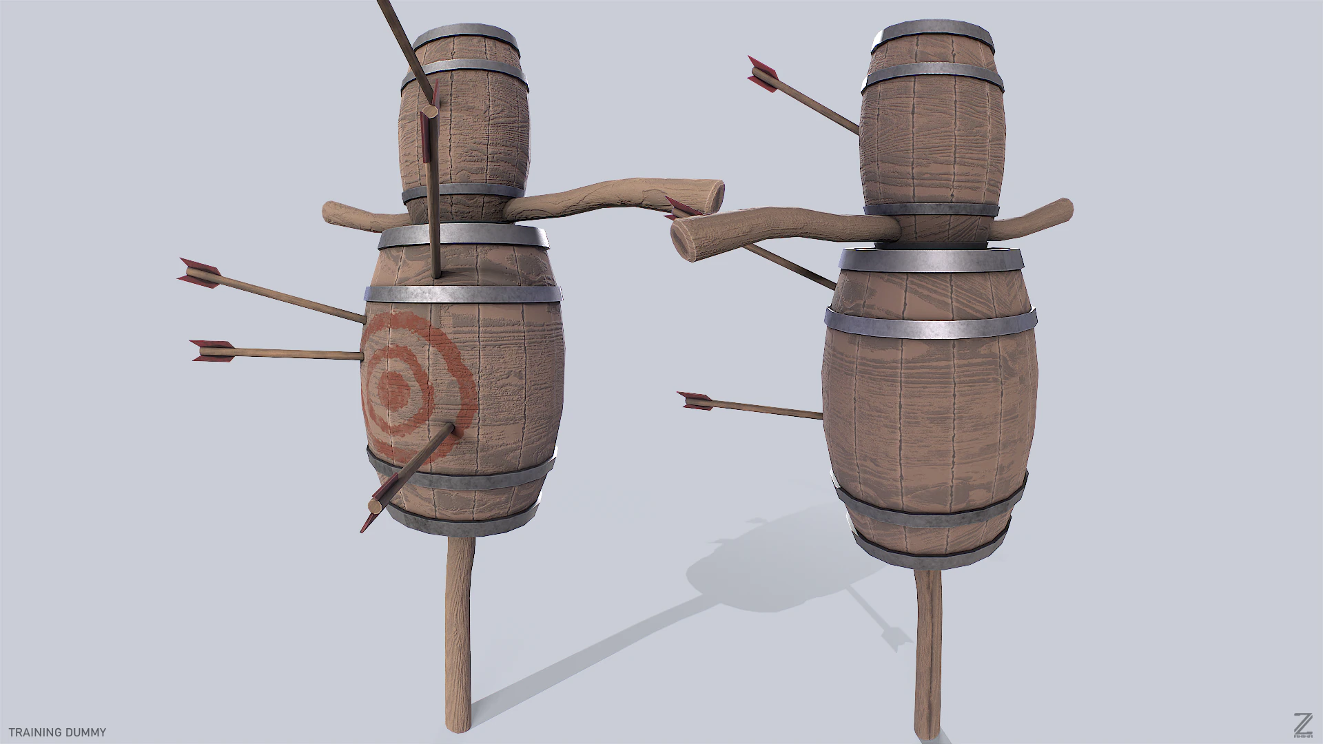 Training dummy 3D Model .c4d .max .obj .3ds .fbx .stl .blend 