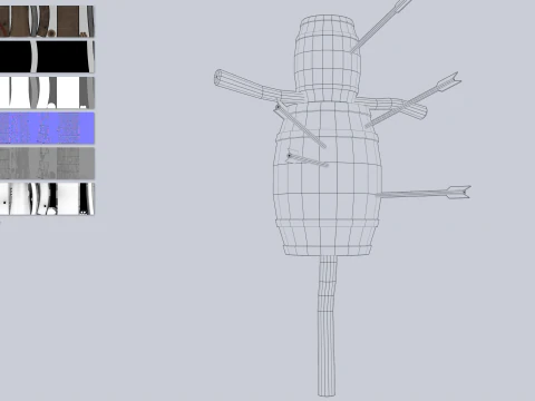 Training dummy 3D Model