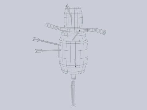 Training dummy 3D Model