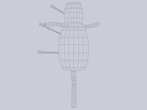 Training dummy 3D Model