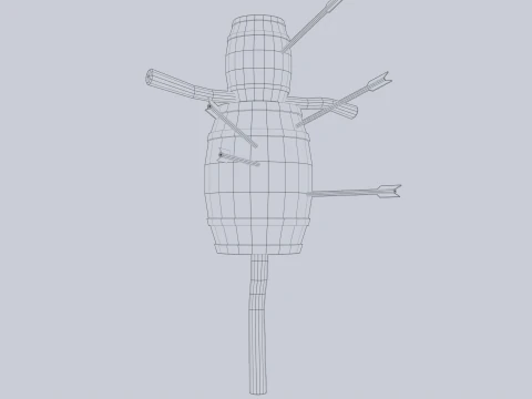 Training dummy 3D Model